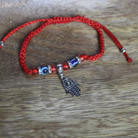 Handmade Turkish Lucky Evil Eye Bracelet Hamsa-Evil Eye Protection Amulet