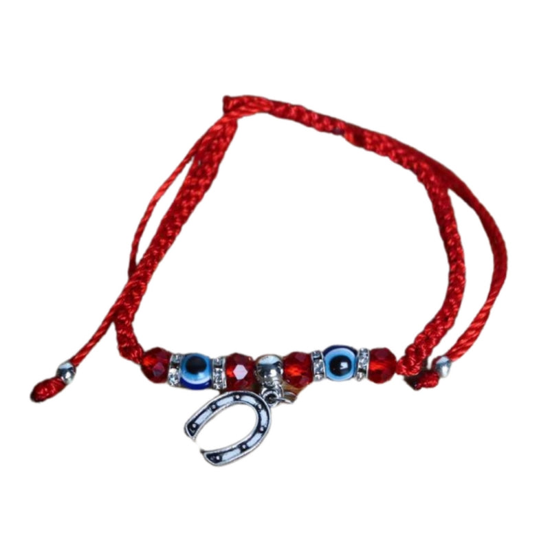 Eye Protection Handmade Handmade Turkish Lucky Evil Eye Bracelet horseshoe-Evil Eye Protection ...