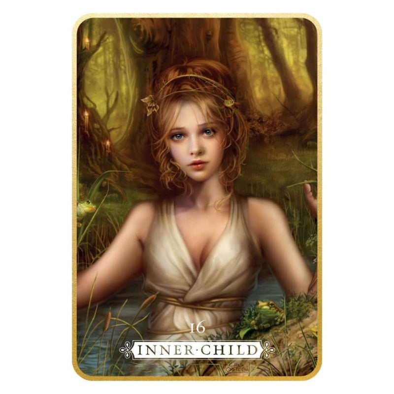 One of the reading cards from the Heal yourself reading cards title " inner child"