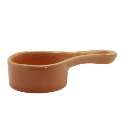 orange Ceramic dish for burning incense