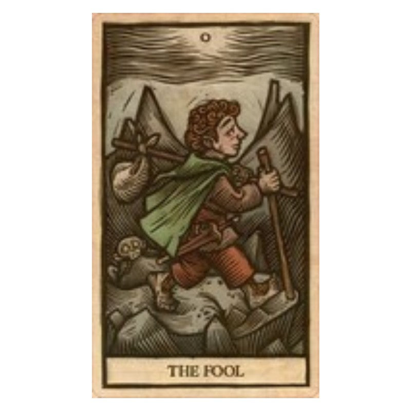 the fool card from the lord of the rings tarot deck