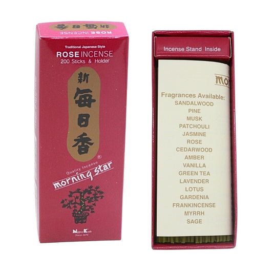 open box of morning star incense