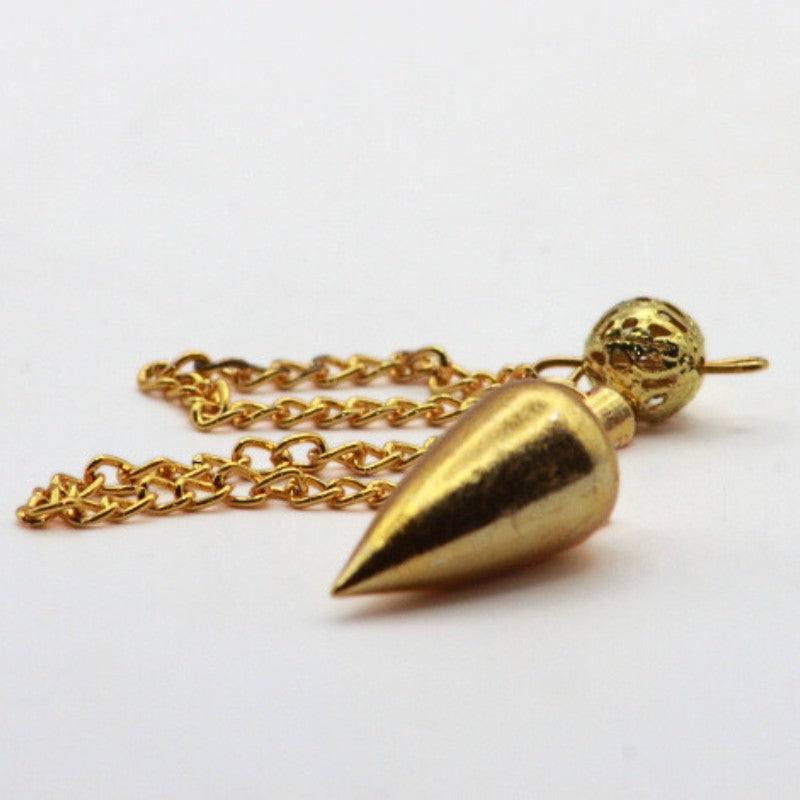 Cone Drop Metal Pendulum for Dowsing and Divination