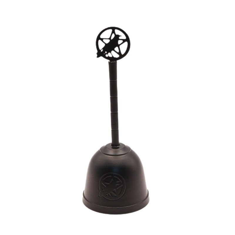 Black Pentacle Raven Altar Bell/ Hand Bell – Curious Cauldron