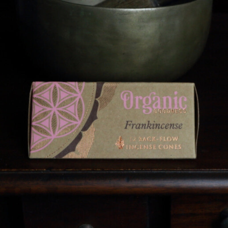Organic Goodness  Incense Backflow Cones Frankincense