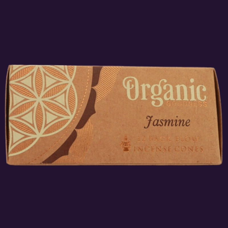 Organic Goodness  Incense Backflow Cones Jasmine