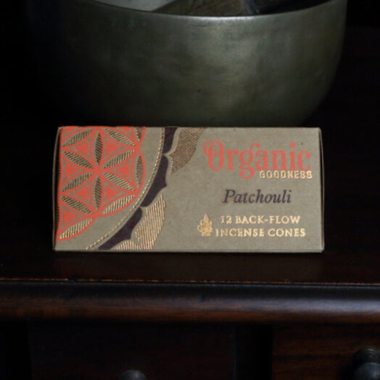 Organic Goodness  Incense Backflow Cones Patchouli