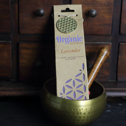 Organic Goodness Incense Cones Lavender with Ceramic Holder
