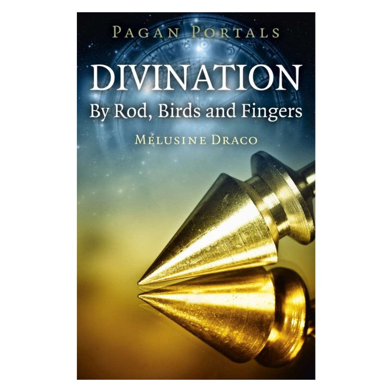 front cover of Pagan Portals divination book showing a pendulum on the cover