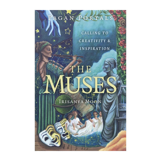 Book cover of 'The Muses' by Irisanya Moon with artistic depiction of figures and symbols.