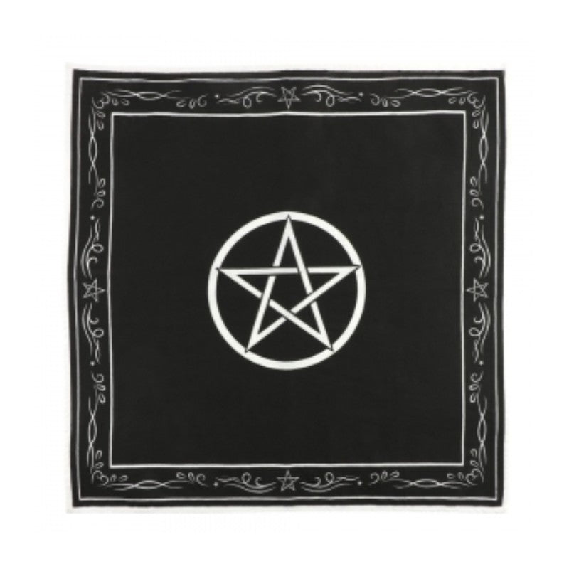 Solitaire Cloth Pentacle Cotton Tarot Cloth 70cm x 70cm – Curious Cauldron