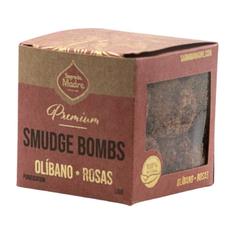 box of Premium Sagrada Madre Smudge Bombs- Frankincense & Rose