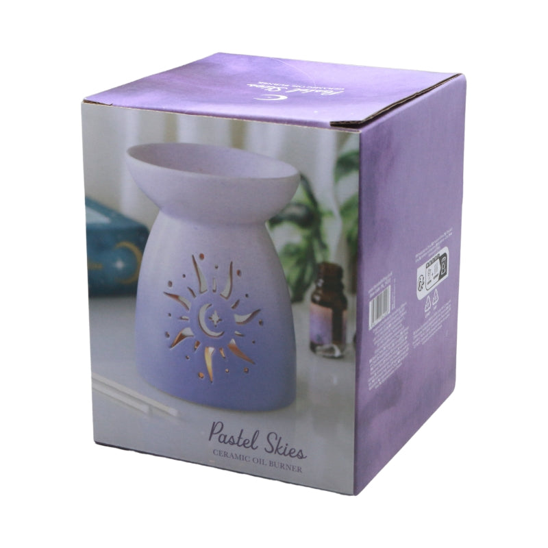 Purple Sun Cut Out Oil Burner
