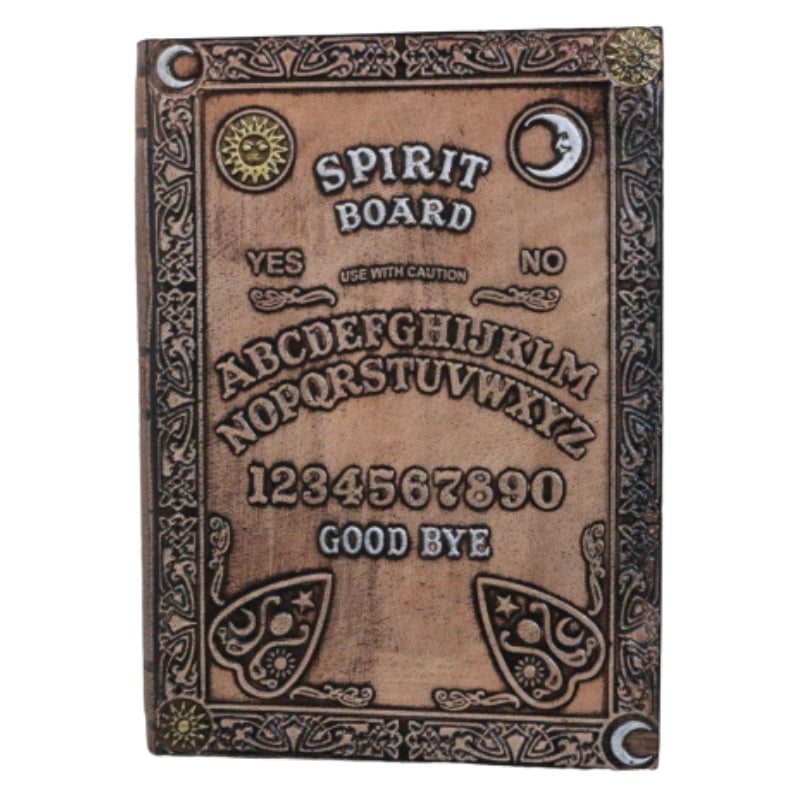 Spirit Board Print Leather Journal 17x12cm