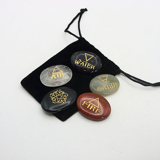 Engraved 5 Element Stones
