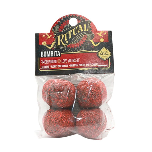 Packaged smudge bombs with 'Ritual' branding on a white background