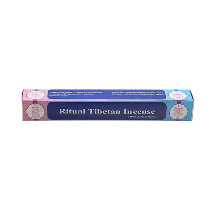 Box of Ritual Tibetan Incense on a white background
