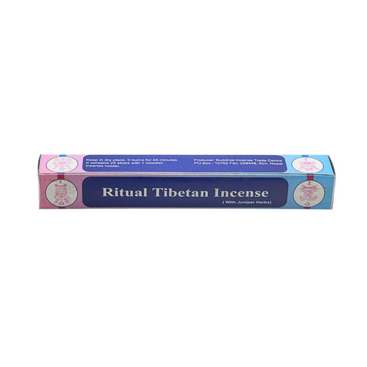 Box of Ritual Tibetan Incense on a white background