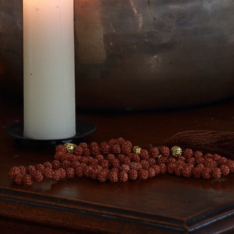 Rudraksha Beaded Knotted Japa mala Prayer Beads