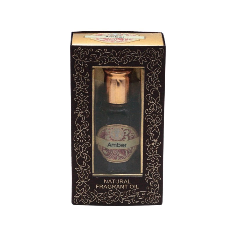 perfume bottle in packaging on white background