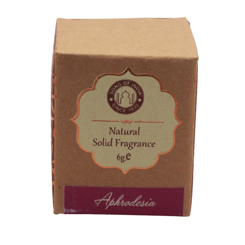 Song Of India Natural Solid Perfume In Rosewood Jar- Aphrodesia