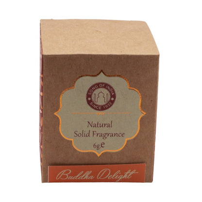 Song Of India Natural Solid Perfume In Rosewood Jar- Buddha Delight