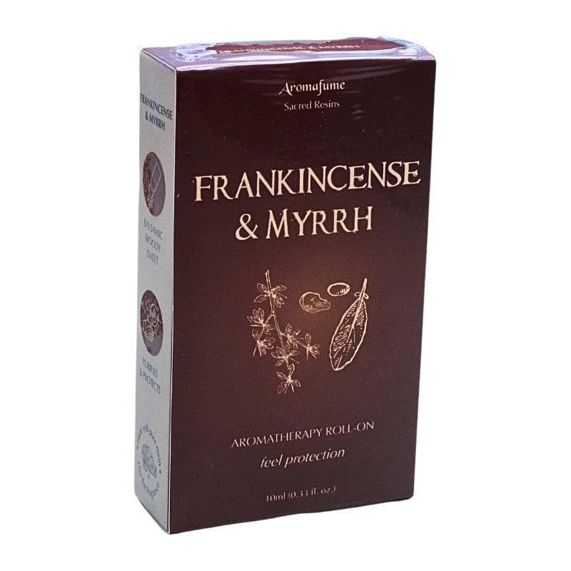 packaging box with brown and white label