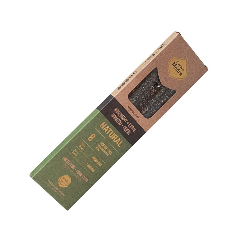Packaged product with a brown and green color scheme on a white background