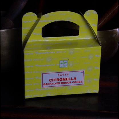 Satya "Citronella" Backflow Dhoop Cones- Incense Cones