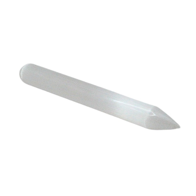 White crystal wand on a white background