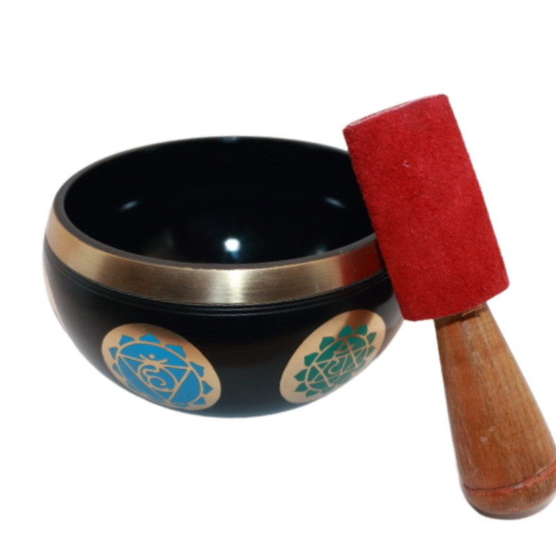 Tibetan/ Himalayan Singing Bowl for Meditation, Yoga and Sound Therapy- Chakra Design