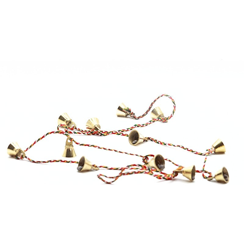Small String Of Handmade Brass Bells – Curious Cauldron