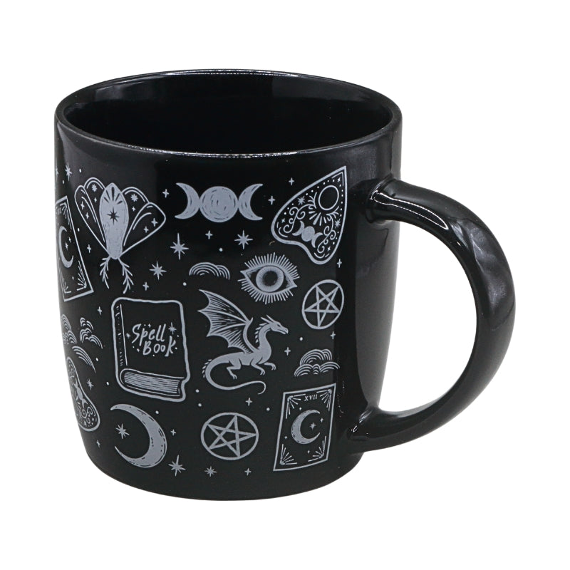 Spellbound Secrets Mystical Print Ceramic Mug