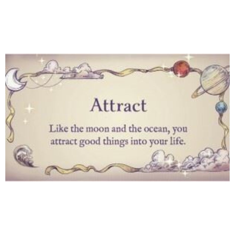 " Attract" card from the Star Light Mini Oracle cards