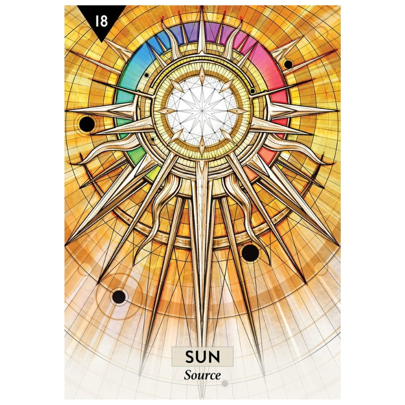 "sun" oracle card from Starcodes Astro Oracle