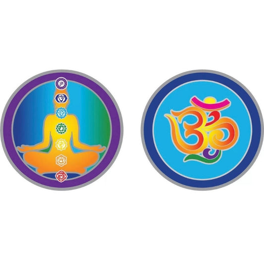 Sunlight Chakra & Ohm window sticker