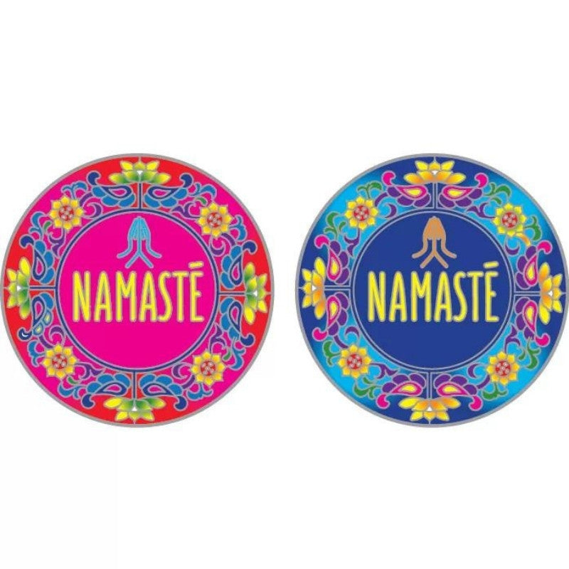 Sunlight Namaste Mandala window sticker