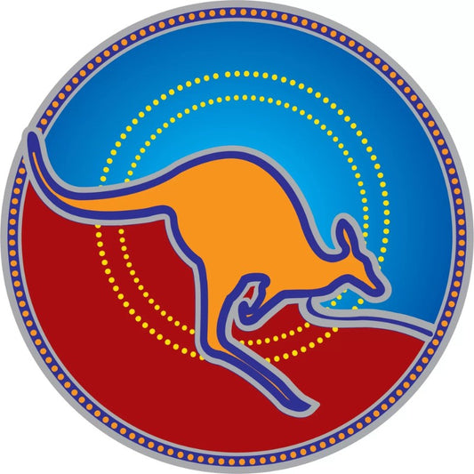 window sticker of kangaroo