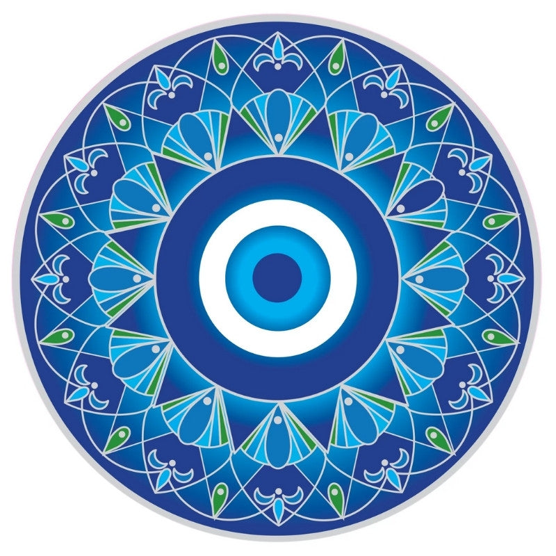 Luminous Window Sticker- Sunseal Blue Eye Mandala