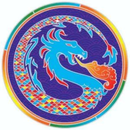 Sunseal Dragon Breath Mandala window sticker