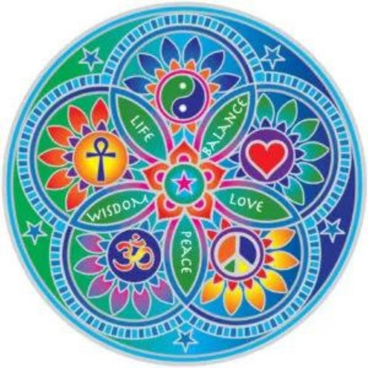 Sunseal Living Energies Mandala window sticker