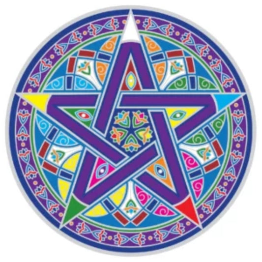 Sunseal Mystical Pentacle Mandala window sticker
