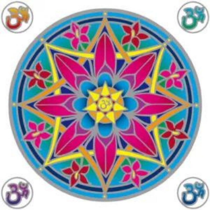 Sunseal Ohm Flower Mandala window sticker