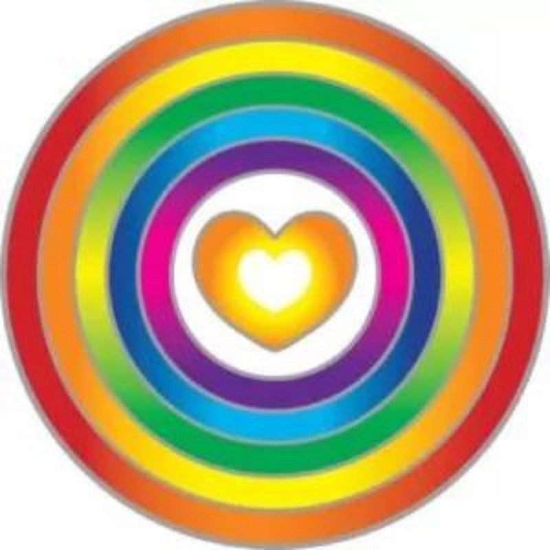 Sunseal Rainbow Heart window sticker
