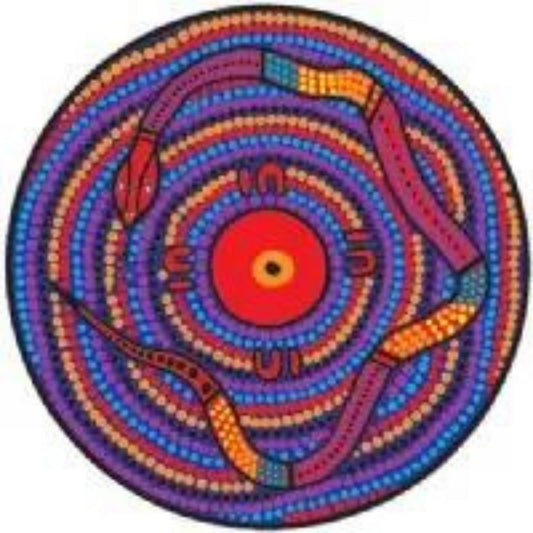 Luminous Window Sticker-Sunseal Rainbow Serpent