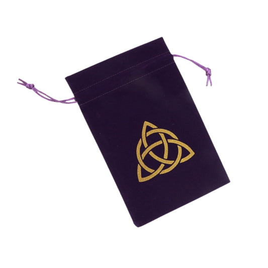 Velvet Tarot Bag 14 x 21 cm - Triquetra