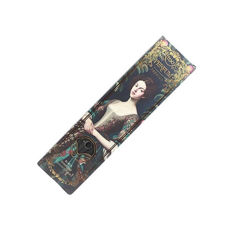 Perfume incense  box with artistic design on a white background