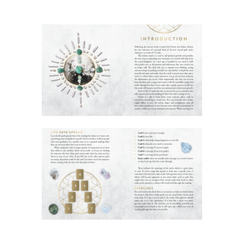 cards from Crystal Grid Oracle Cards- Deluxe Edition