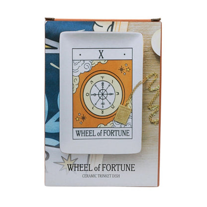 Vintage Tarot Ceramic Trinket Dish- The Wheel of Fortune