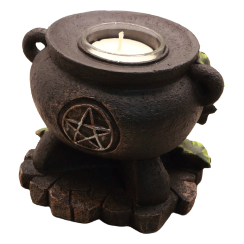cauldron tealight candle holder 